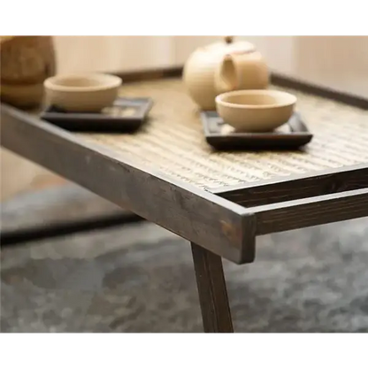 Plateau à Thé Pliable en Bois