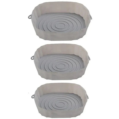 Plateau en silicone pour air fryer réutilisable antiadhésif rond pad de cuisson pour micro-ondes four - Liner de four et de air fryer CHINA / 3pcs