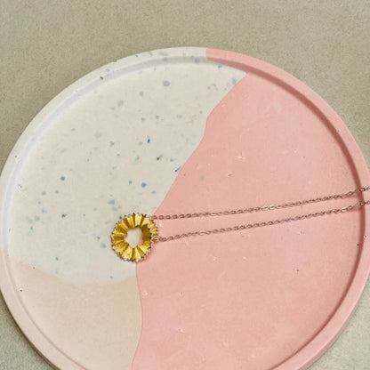 Plateau rond en Jesmonite effet Terrazzo