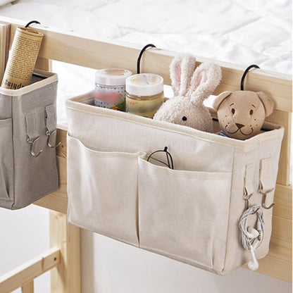 Poche de Rangement Lit Bebe - Beige
