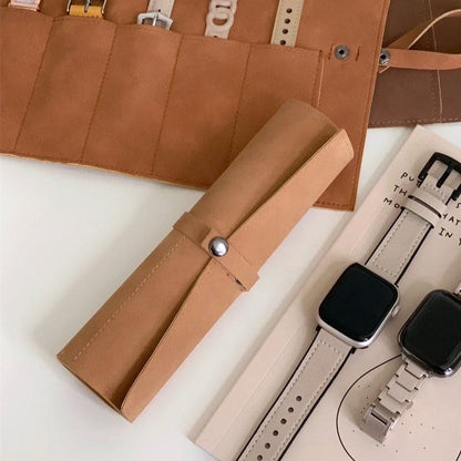 Pochette de voyage pour montres en cuir – 5 emplacements