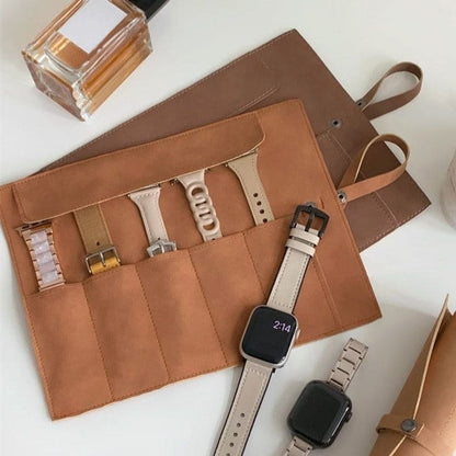 Pochette de voyage pour montres en cuir – 5 emplacements