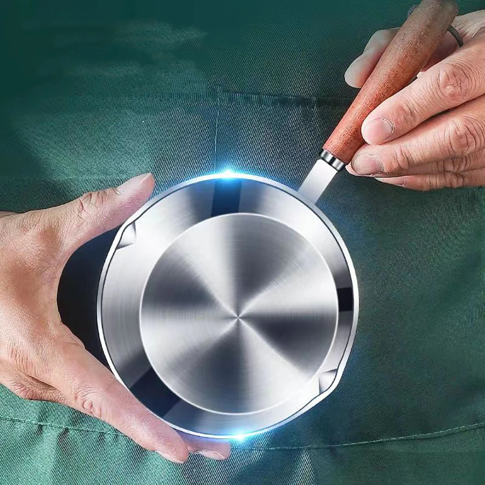 Poele Acier Antiadhésive Petit Format en Acier Inoxydable