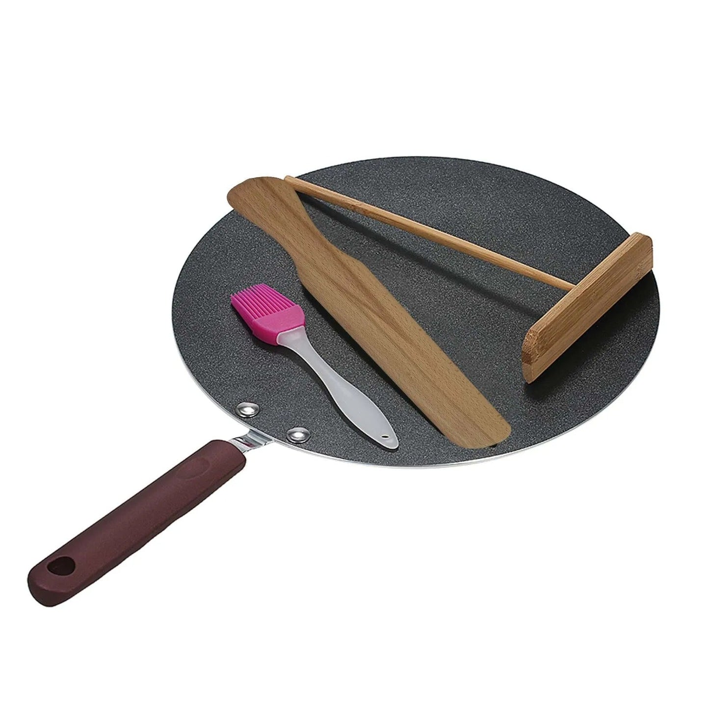 Poêle a Crepe Plate Antiadhésive et Pratique