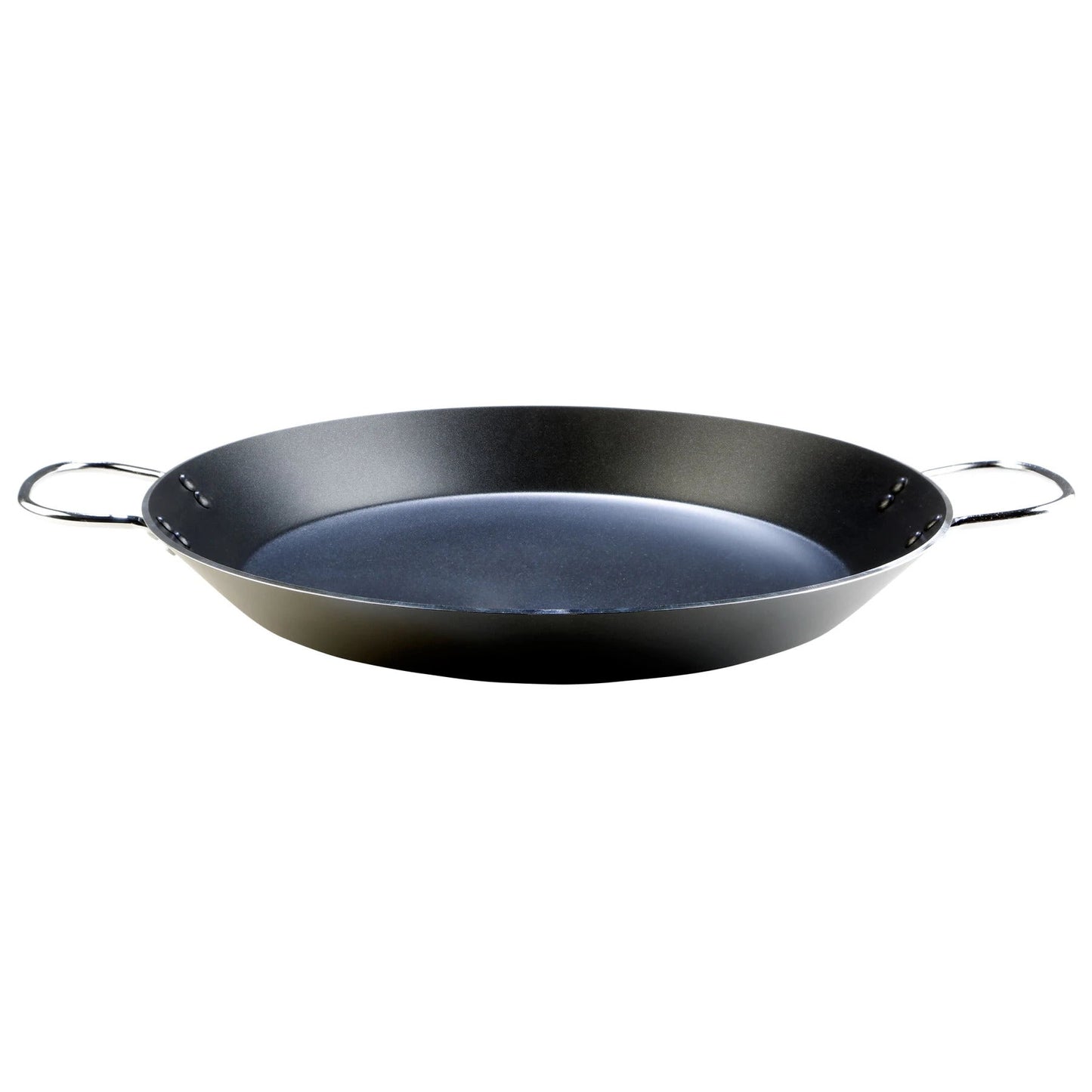 Poele à Paella Antiadhésive en Aluminium Noir