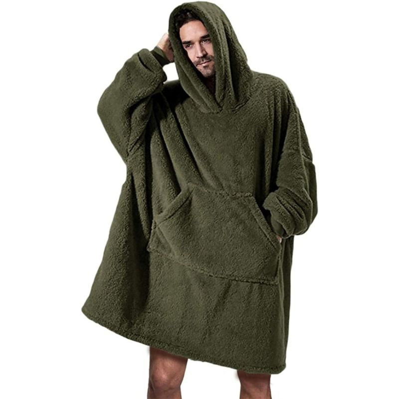 Poncho polaire d'intérieur