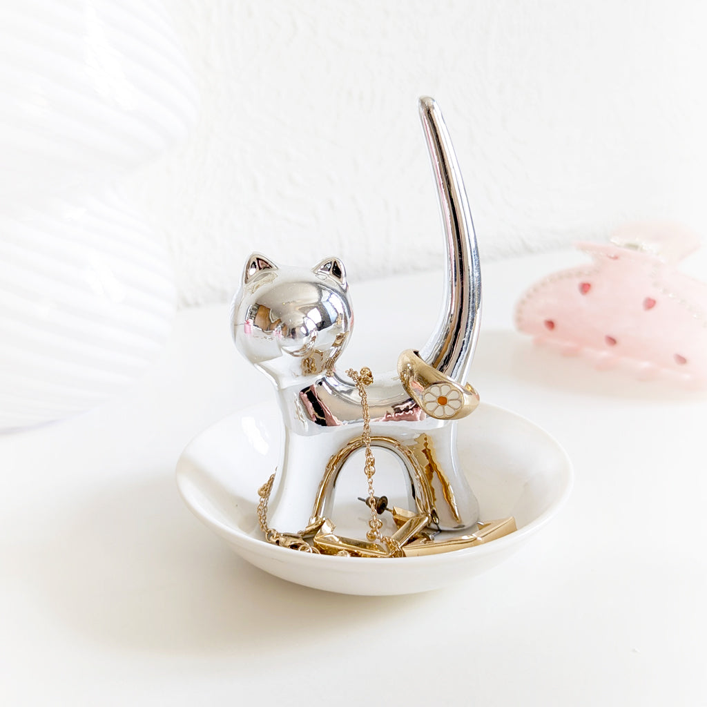 Porte bague chat
