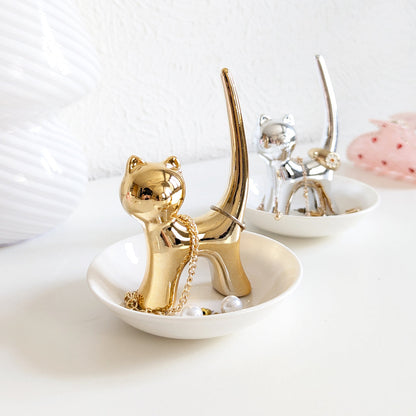 Porte bague chat