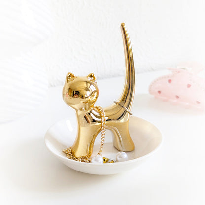 Porte bague chat