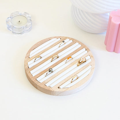 Porte bagues en bois rond