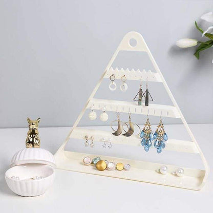 Porte-boucles d’oreilles pyramide mural
