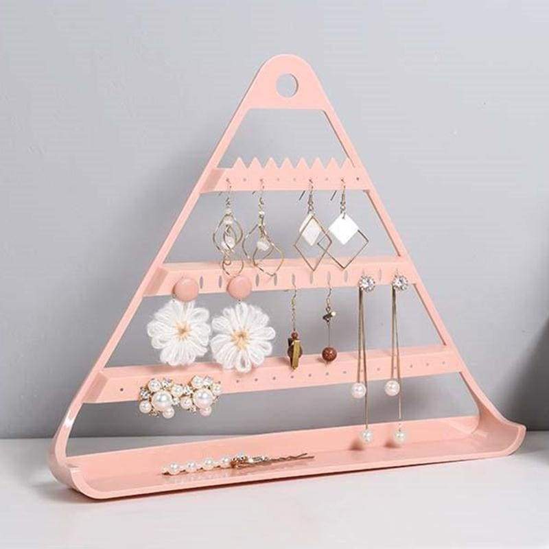 Porte-boucles d’oreilles pyramide mural