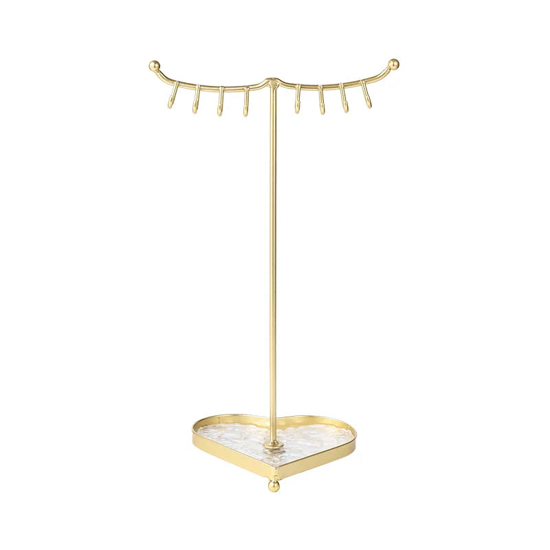 Porte-colliers avec socle en forme de cœur