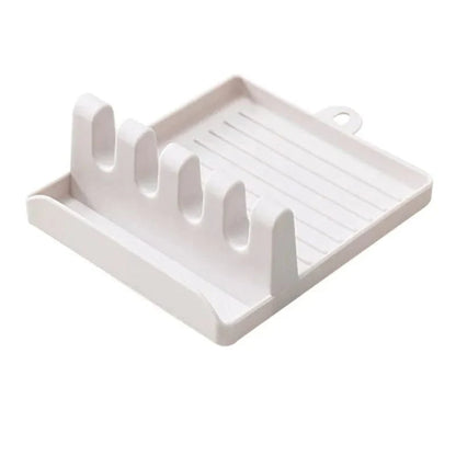 Porte-cuillères de cuisine - Organisateur de rangement pour ustensiles de cuisine A-White