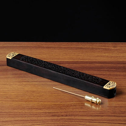 Porte encens noir