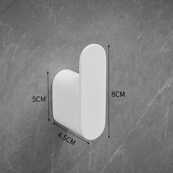 Patere salle de bain blanc