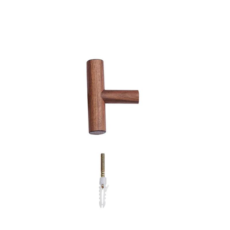 Porte-Manteau Bois Style Crochet Pivotable à Deux Côtés