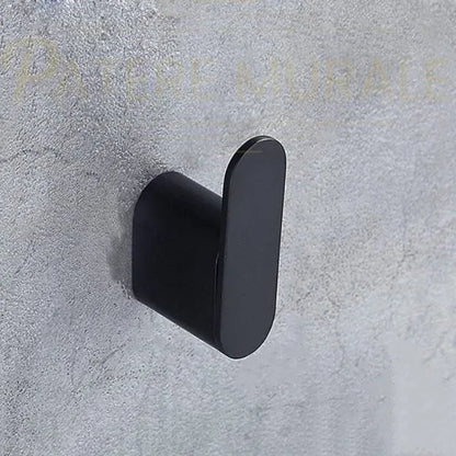 Porte-manteau mural noir mat
