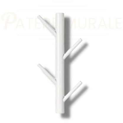 Porte manteau bois et blanc