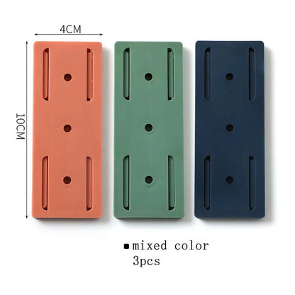 Porte-Prise Mural Autocollant pour Cuisine et Bureau 3PCS Mixed color / CHINA