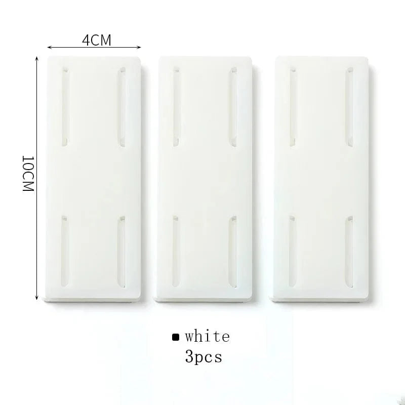 Porte-Prise Mural Autocollant pour Cuisine et Bureau 3PCS White / CHINA