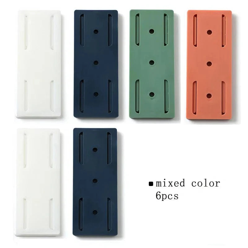 Porte-Prise Mural Autocollant pour Cuisine et Bureau 6PCS Mixed color / CHINA