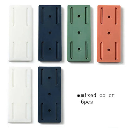 Porte-Prise Mural Autocollant pour Cuisine et Bureau 6PCS Mixed color / CHINA