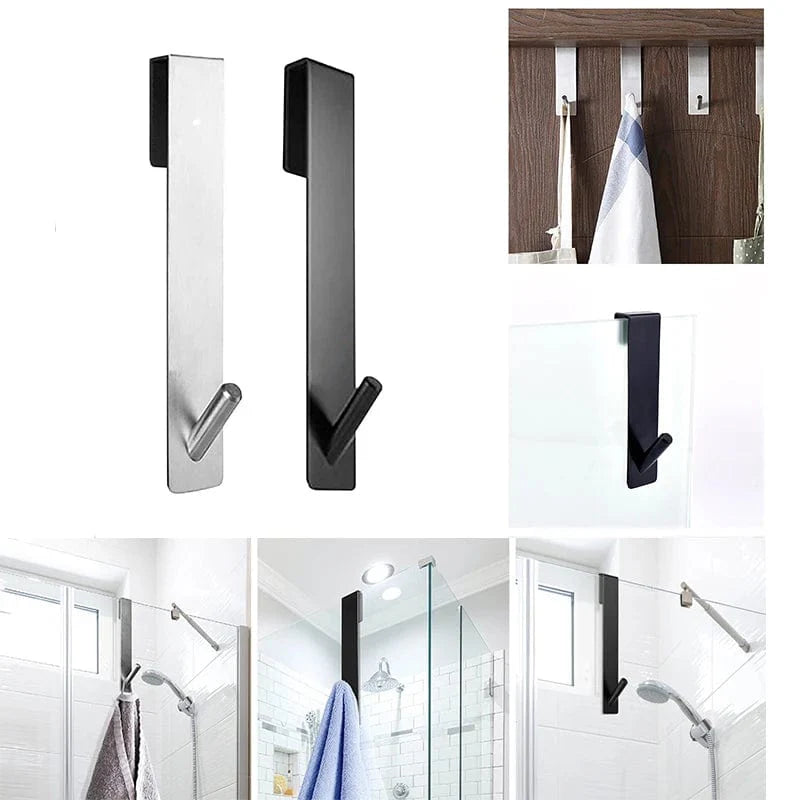 Porte-serviettes mural en acier inoxydable