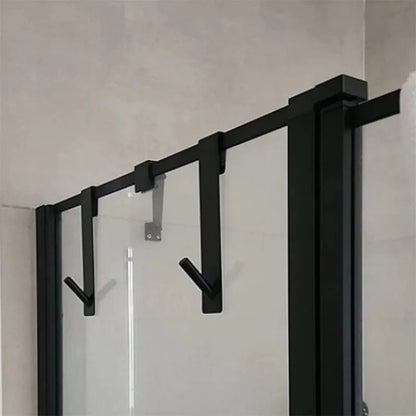 Porte-serviettes mural en acier inoxydable