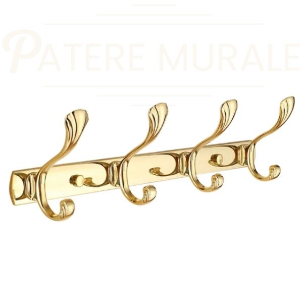 Porte manteau doré