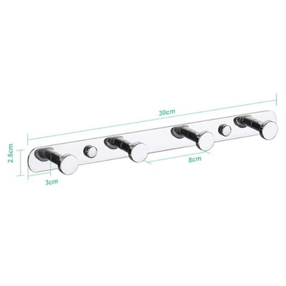 Porte manteau mural chrome