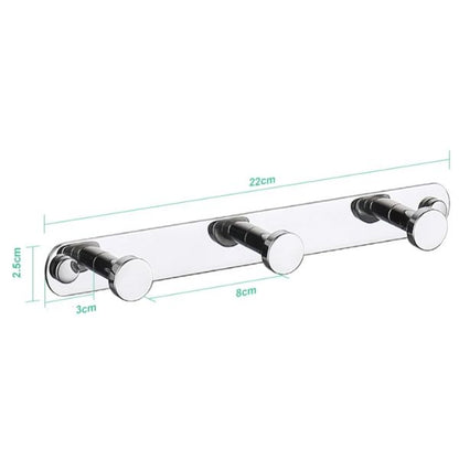 Porte manteau mural chrome