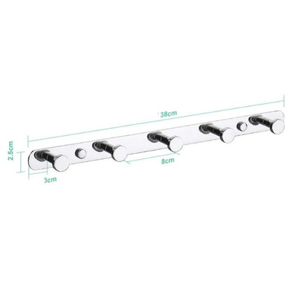 Porte manteau mural chrome