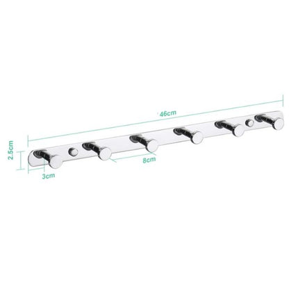 Porte manteau mural chrome