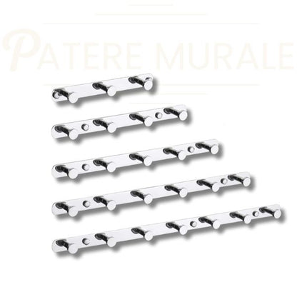Porte manteau mural chrome