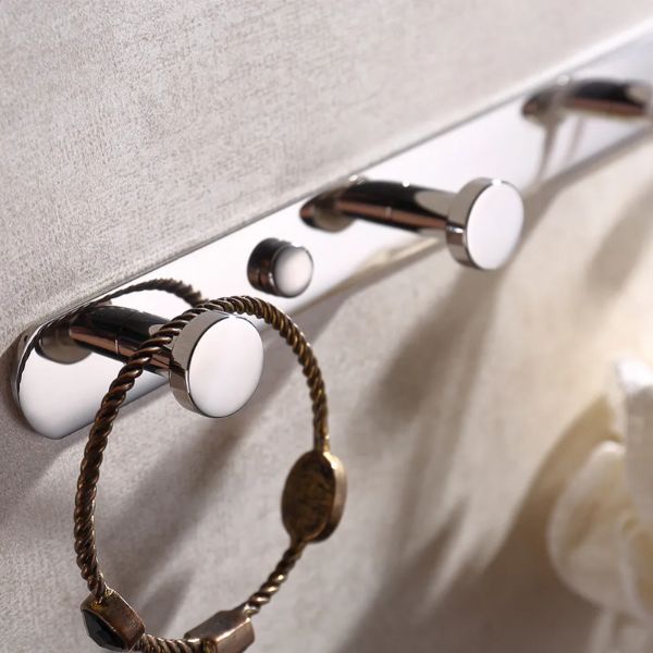 Porte manteau mural chrome