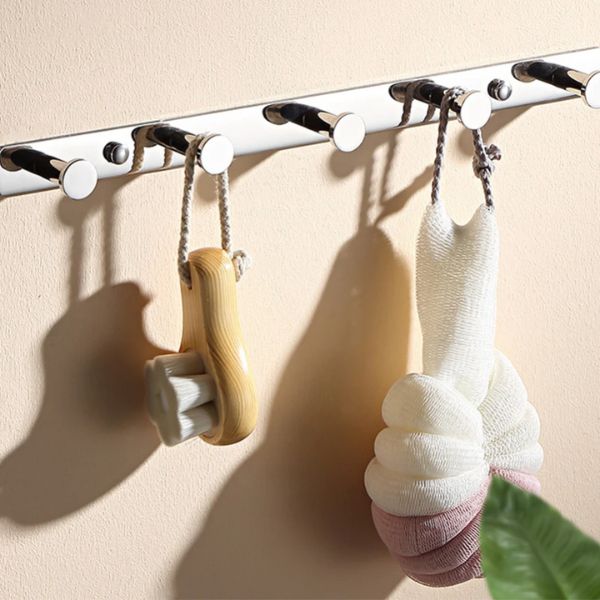 Porte manteau mural chrome