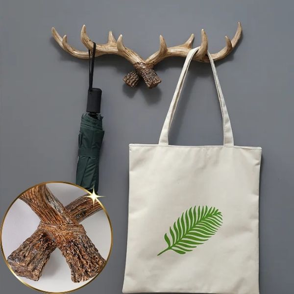 Porte manteau bois de cerf