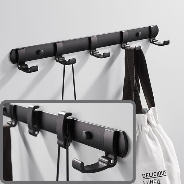 Porte manteau couloir noir