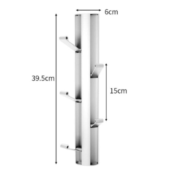 Patère pour salle de bain pliable argent