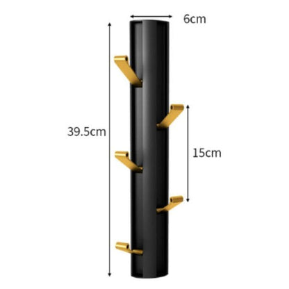 Patère pour salle de bain noir et doré