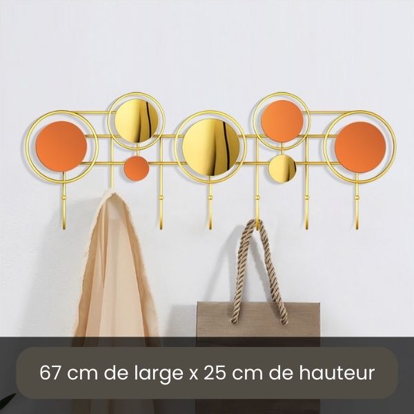 Porte manteau pour entrée 7 crochets