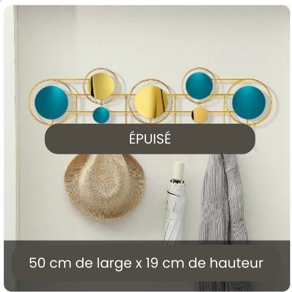 Porte manteau pour entrée bleu