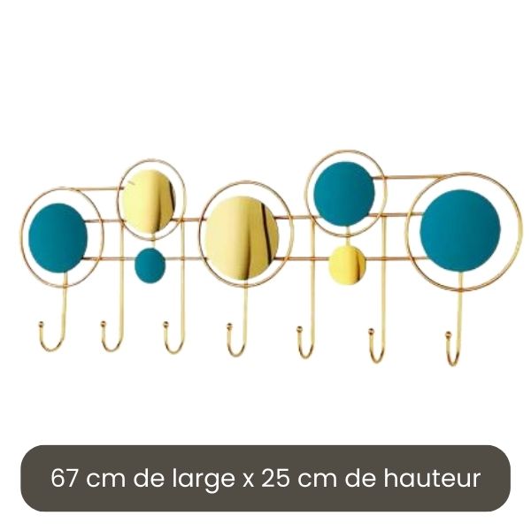 Porte manteau pour entrée bleu