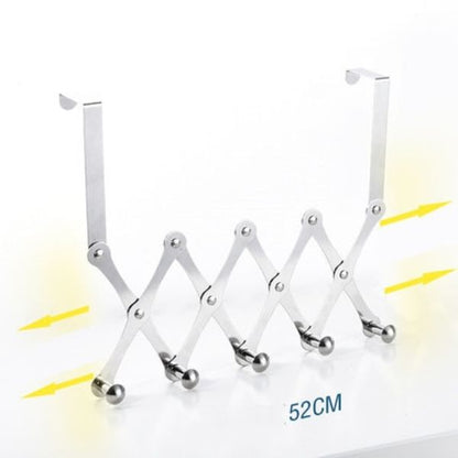 Porte manteau pour porte chrome 52 cm