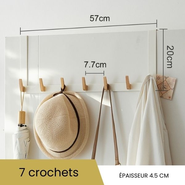 Porte manteaux suspendu 7 crochets