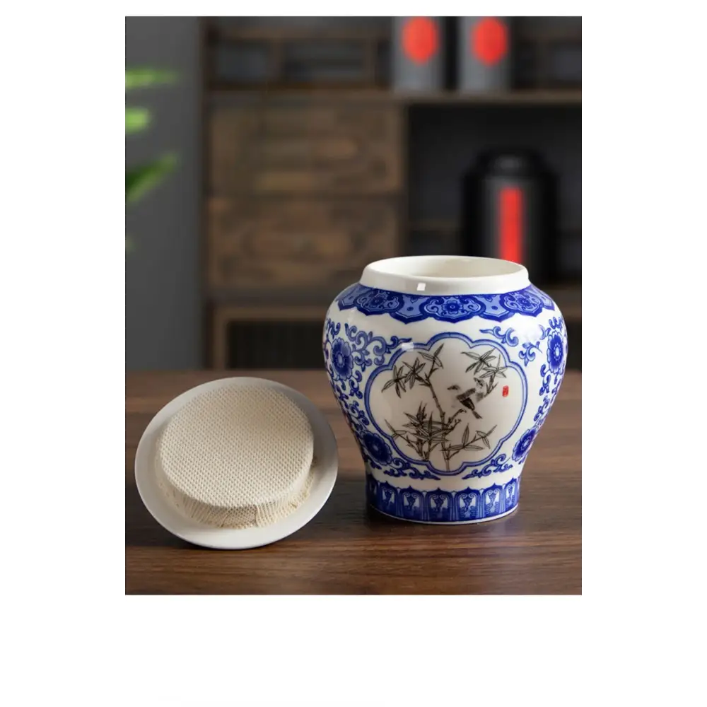 Pot à Thé Porcelaine Bleu