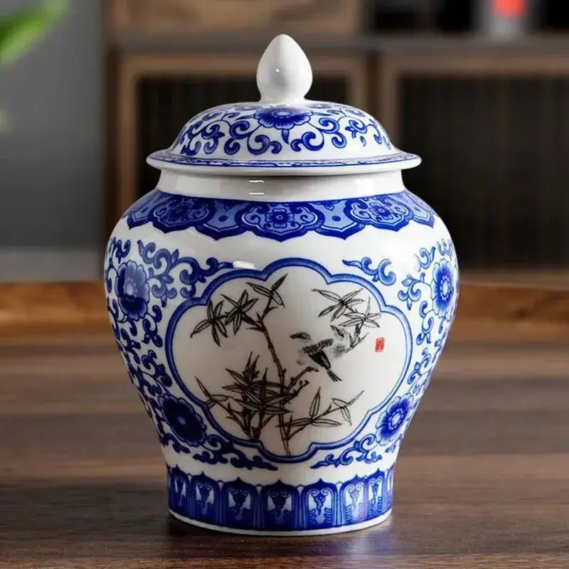 Pot à Thé Porcelaine Bleu