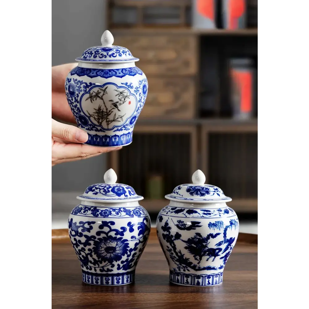 Pot à Thé Porcelaine Bleu