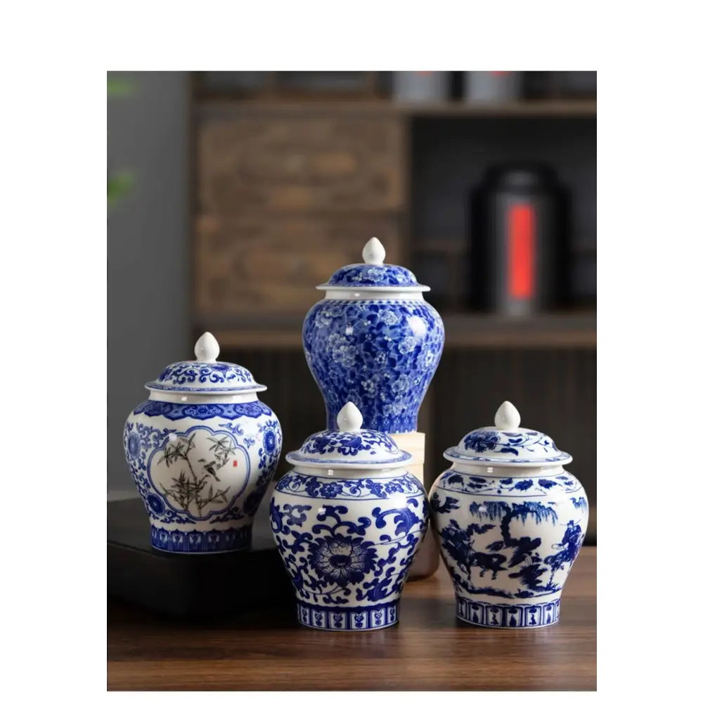 Pot à Thé Porcelaine Bleu